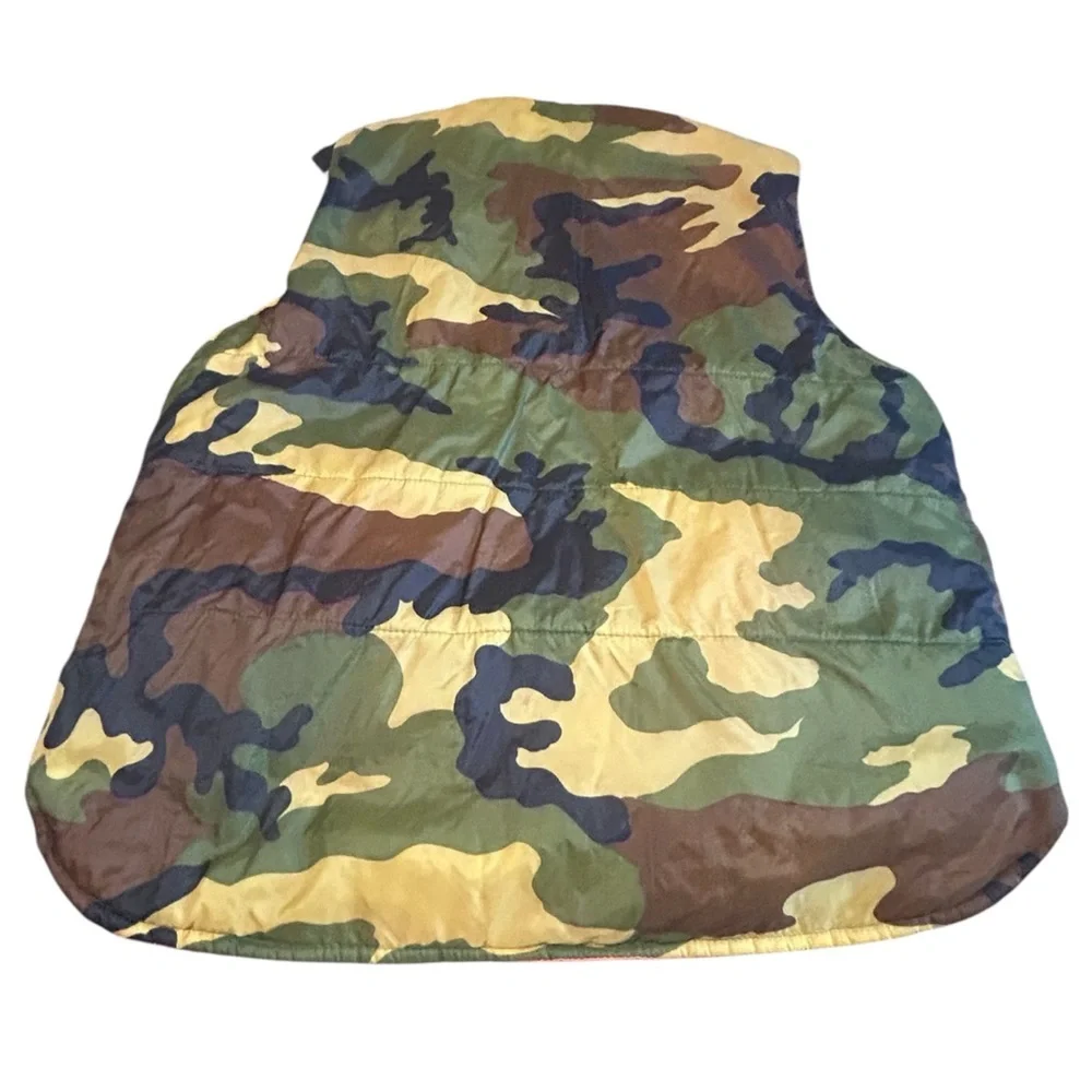 Vintage Winchester Reversible Camo Blaze Orange Vest Mens M Hunting - Picture 3 of 14